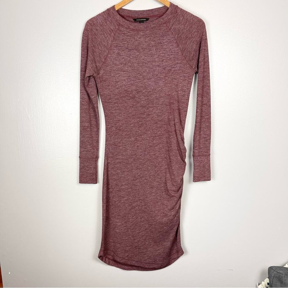 Banana Republic Side Ruched Long Sleeve Mini Dress Woman’s size XS